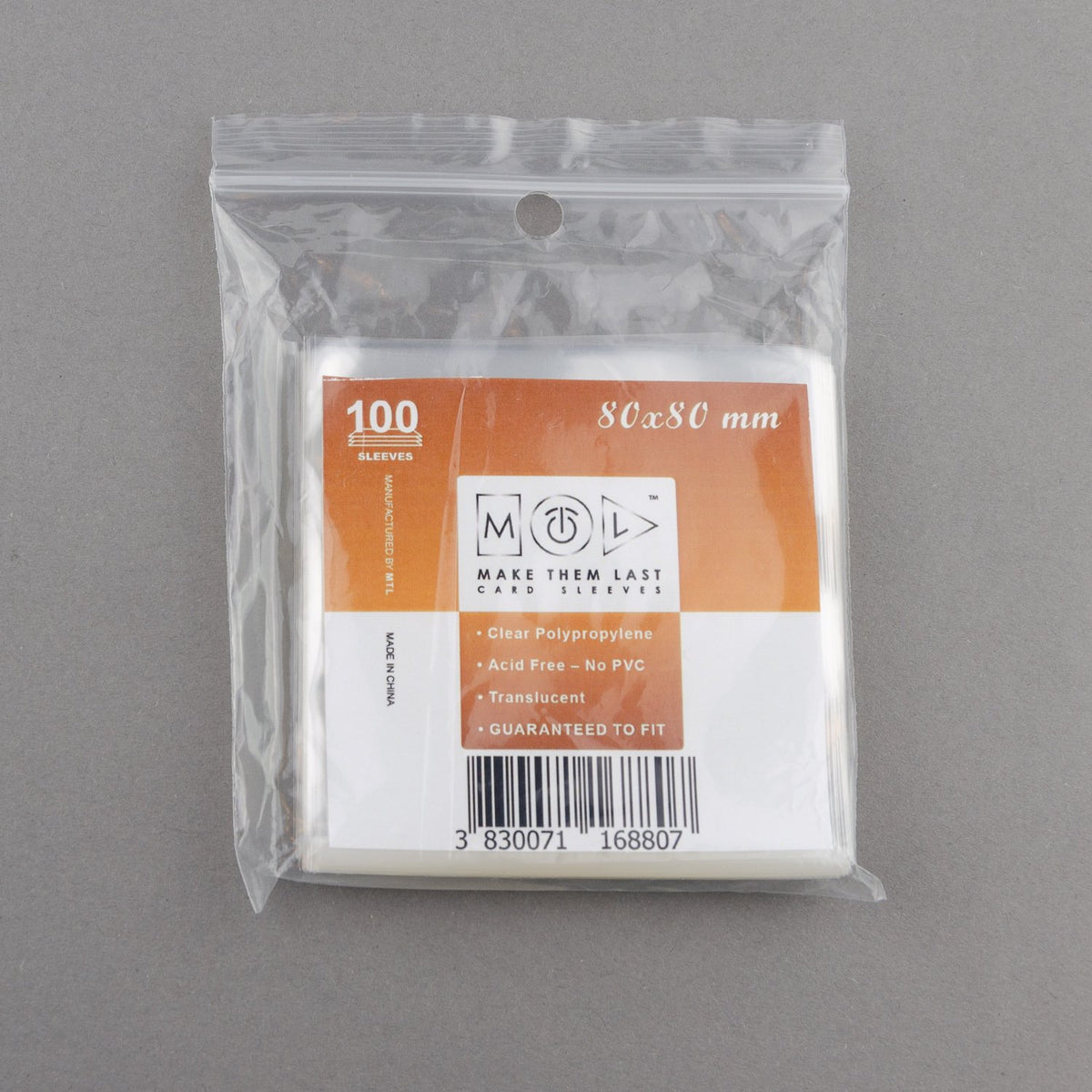 S80 80x80 mm 100pcs soft Board Games & Card Sleeves MTL Sleeves S80 80x80 mm 100pcs soft Board Games & Card Sleeves MTL Sleeves