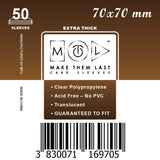 TS70 70x70mm 50pcs Thick Sleeves for Board & Card Games