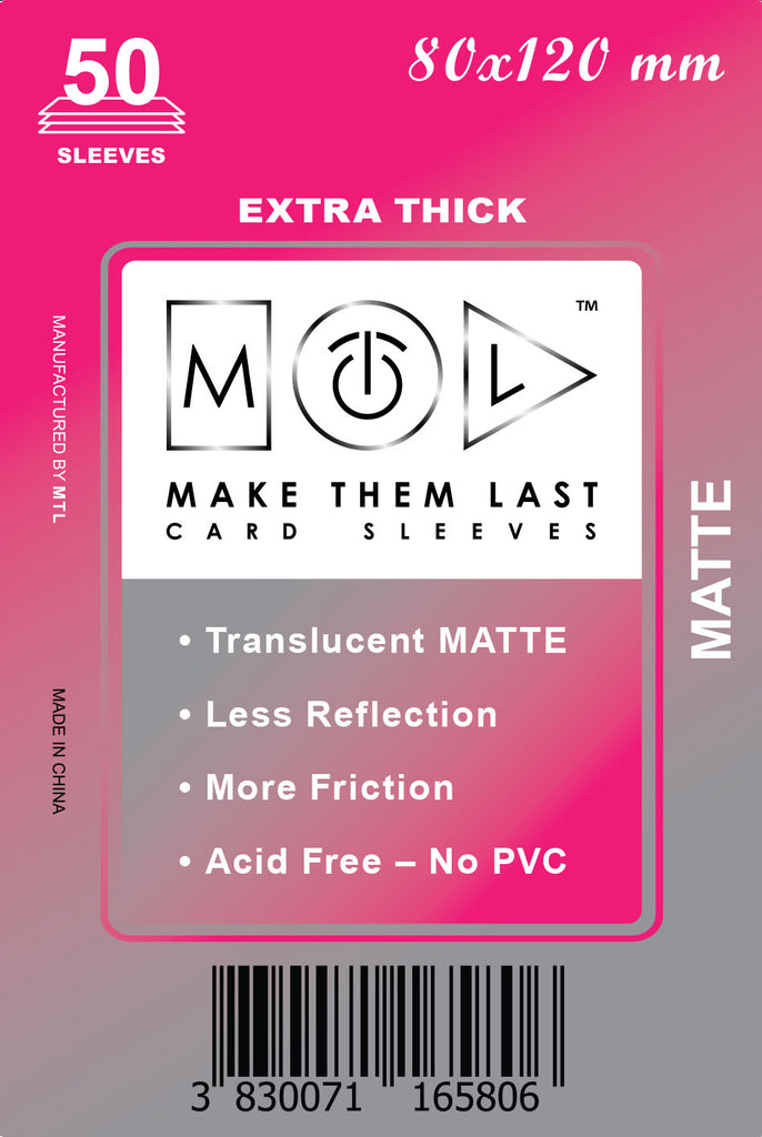 TBEUM 80x120 mm 50pcs Thick Matte Board Games & Card Sleeves MTL Sleeves TBEUM 80x120 mm 50pcs Thick Matte Board Games & Card Sleeves MTL Sleeves