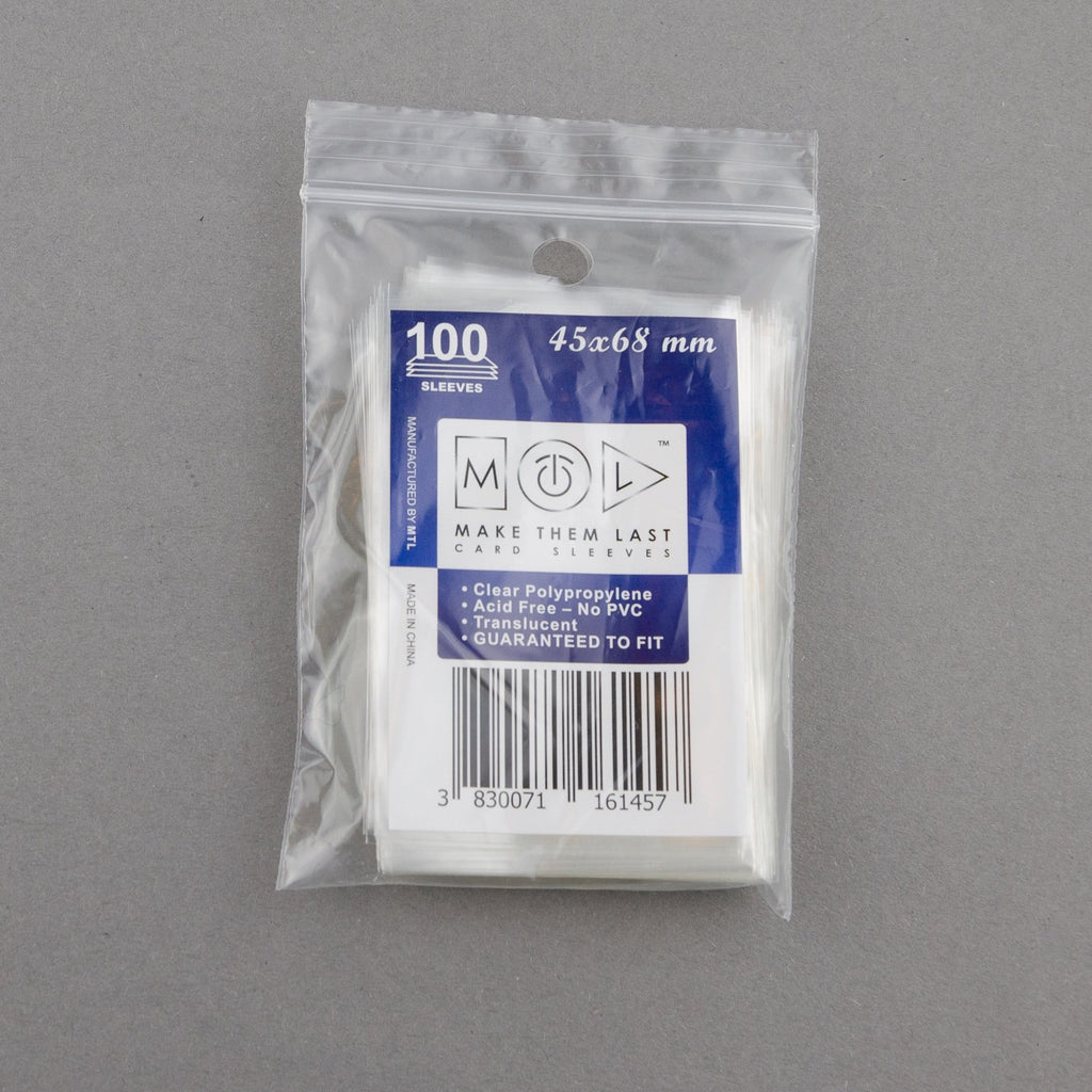 45 x 68 card sleeves MEU 45x68 mm 100pcs Soft Board Games & Card Sleeves – MTL Sleeves