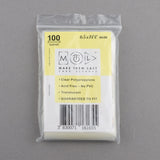 BUS 65x100mm 100pcs Soft Sleeves for Board & Card Games in bag