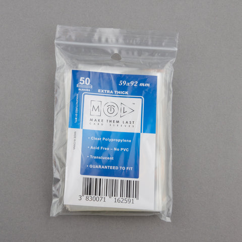 TEUR 59x92 mm 50pcs Thick Board Games & Card Sleeves – MTL Sleeves