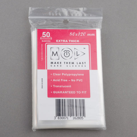 TBEU 80x120 mm 50pcs Thick Board Games & Card Sleeves MTL Sleeves TBEU 80x120 mm 50pcs Thick Board Games & Card Sleeves MTL Sleeves