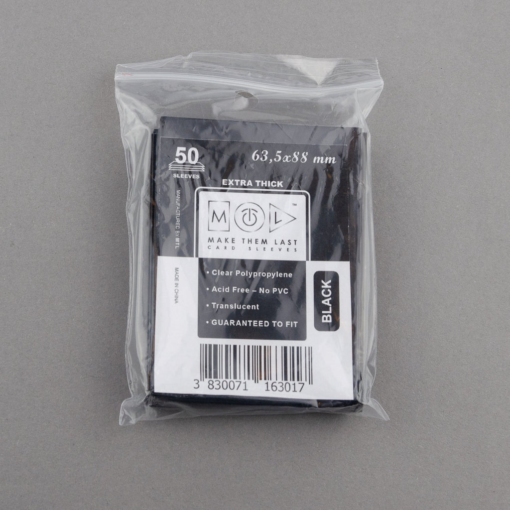 CBK 63,5x88 mm 8x50pcs Black Thick Board Games & Card Sleeves